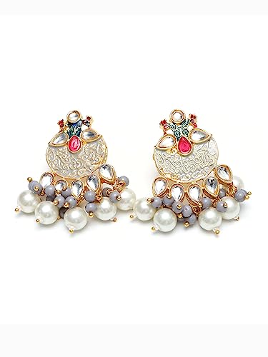 OZANOO Kundan Necklace Set - Jaipuri Indian Jewelry