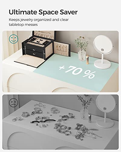 VIP Jewelry Box Organizer Case with Travel, Black