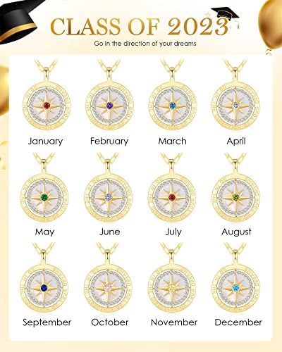 LOUISA SECRET S925 Sterling Silver Birthstone Necklace