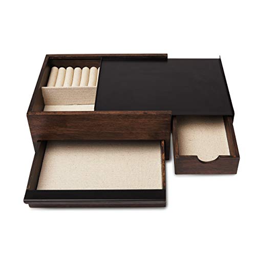 Modern Umbra Stowit Jewelry Box with Hidden Compartment