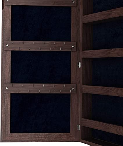 VIP Jewelry Armoire with Mirror and Storage Shelf