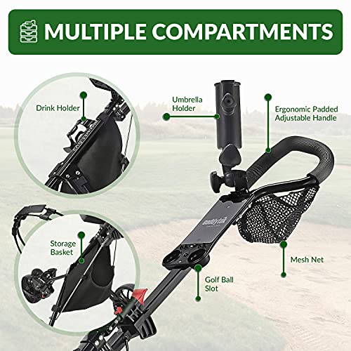 Caddytek CaddyLite 11.5 V3 Push Cart - VIP Golf Cart