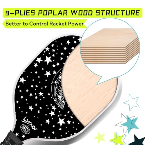 Lymor Wooden Pickleball Paddles Set for VIP Shoppers