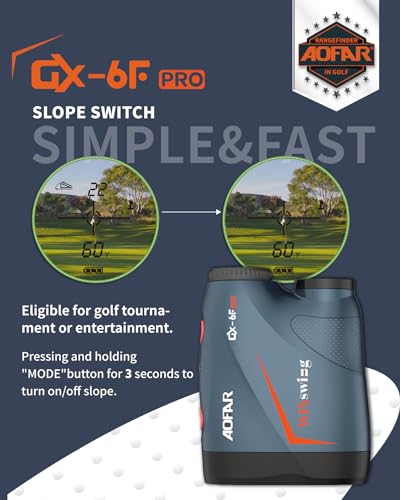 AOFAR GX-6F PRO Golf Rangefinder with Slope Limit