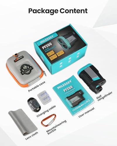 MILESEEY PF260 Golf Rangefinder with Next-Gen Features