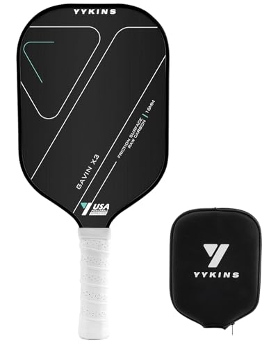 YYKINS 16MM Carbon Fiber Pickleball Paddle with Longer Handle