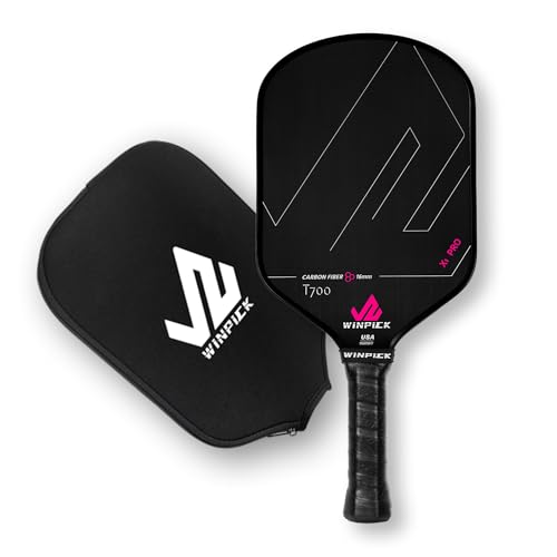 WINPICK Carbon Fiber Pickleball Paddle with Non-Slip Grip
