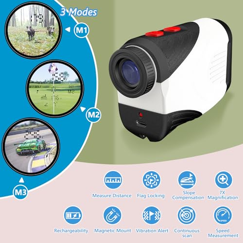 1200 Yard Laser Range Finder for Golf & Hunting