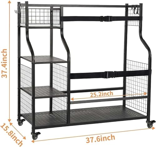 AILRINNI Extra Large Golf Bag Storage Stand with Wheels