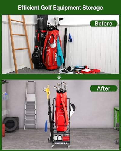 VIP Golf Bag Storage Rack for Garage and More