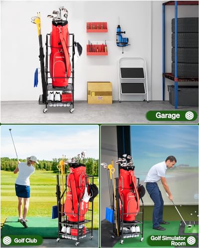 VIP Golf Bag Storage Rack for Garage and More