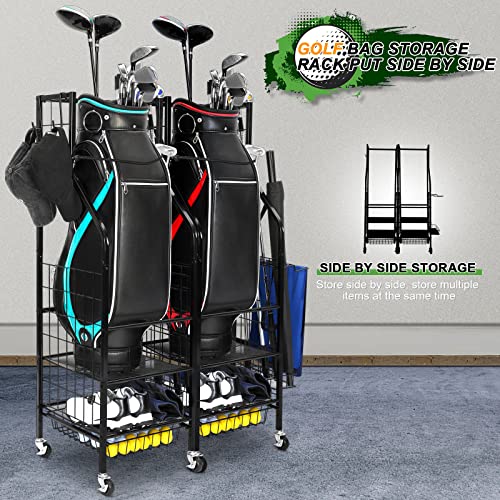 VIP Golf Bag Storage Rack for Garage and More