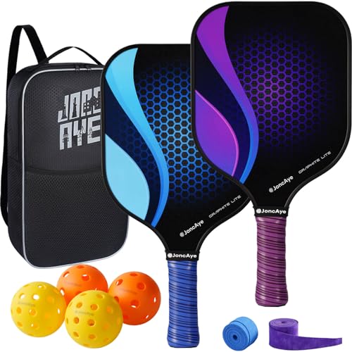 JoncAye Graphite Pickleball Paddles Set - USAPA Approved