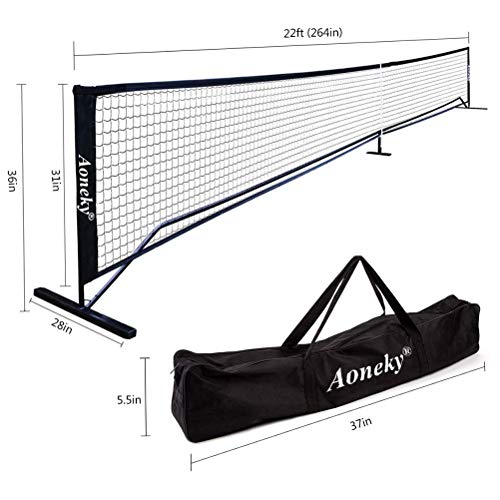 VIP Pickleball Net System - Sturdy Metal Frame, Carry Bag