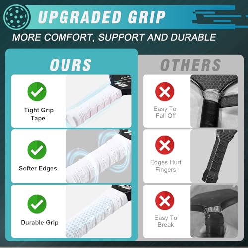 YYKINS 16MM Carbon Fiber Pickleball Paddle with Longer Handle