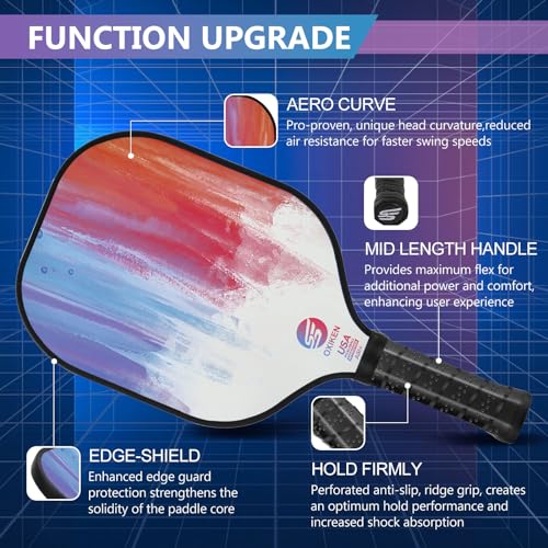 VIP Pickleball Paddles Set: Carbon Fiber, USAPA Approved