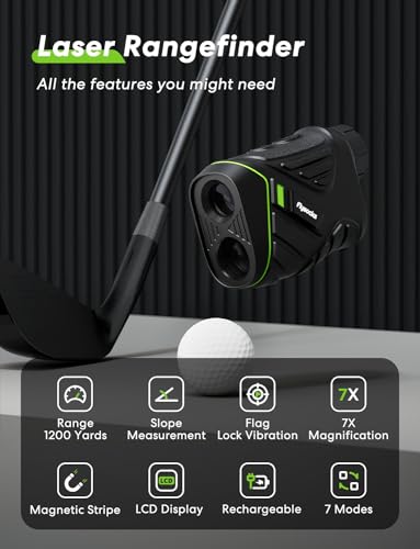 Flysocks Golf Rangefinder with Slope and Magnetic Strip
