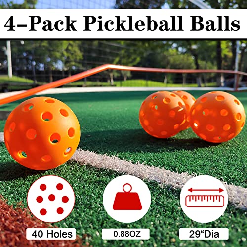 VIP Pickle Ball Bundle: Net Set, Balls, Marking Kit