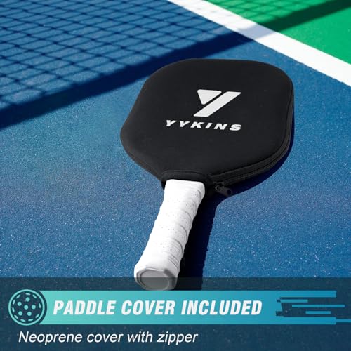 YYKINS 16MM Carbon Fiber Pickleball Paddle with Longer Handle