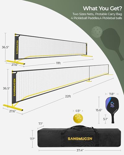 VIP Pickleball Net Set with Portable Nets & Gear