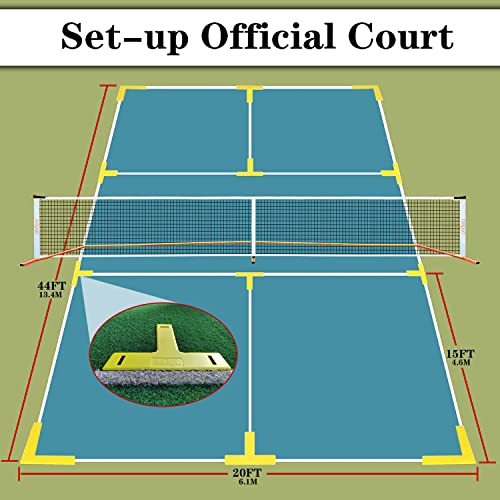 VIP Pickle Ball Bundle: Net Set, Balls, Marking Kit