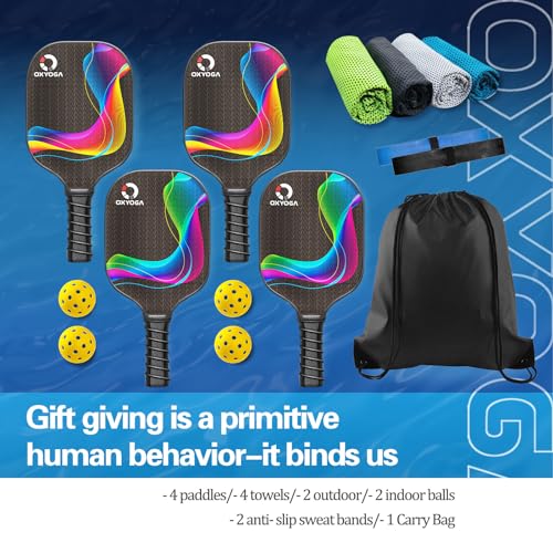 Oxyoga Premium Pickleball Set with Accessories for VIP