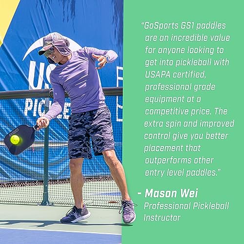 VIP Approved GoSports Pickleball Paddle with Fiberglass Technology