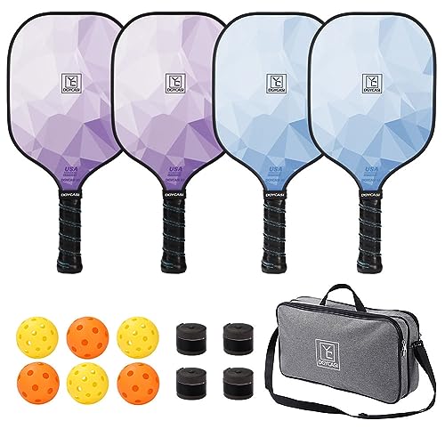 YC DGYCASI Graphite Pickleball Paddles Set - USAPA Approved