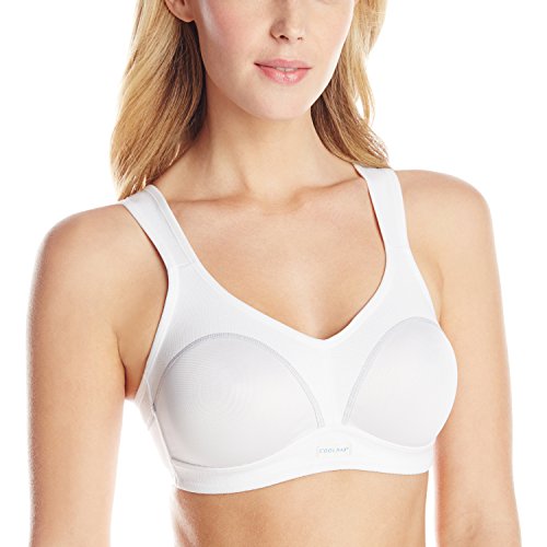 Wonderbra White Wire-free Sports Bra, High Impact, 38D