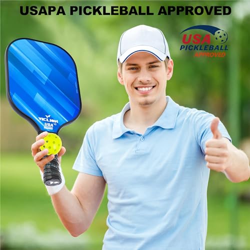 USAPA Approved Carbon Fiber Pickleball Paddles Set