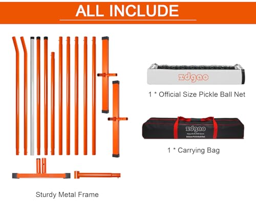 Official Size Portable Pickleball Net with Stand(Frame)