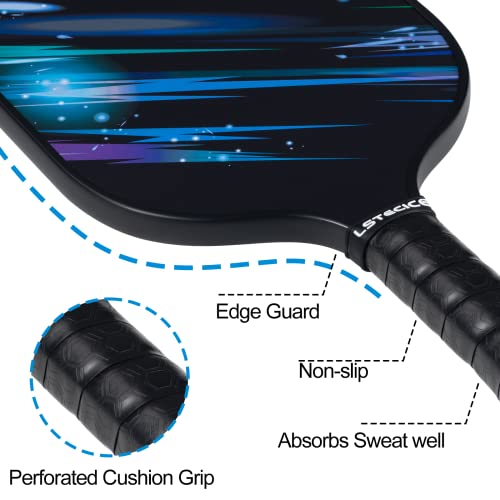 Pickleball Set with 4 Paddles, 4 Balls & Carry Bag