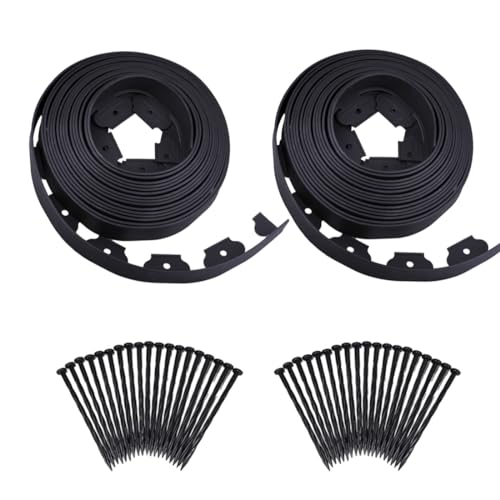 WOWCASE No-Dig Landscape Edging Kit with Bonus Spikes