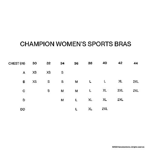 Champion Spot Comfort Full Support Sports Bra, Black