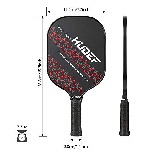 HUDEF VIP Pickleball Paddle: Lightweight, Balanced Composite Face
