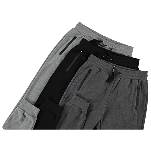 Champion Mens 3 Pack Fleece Jogger Sweatpants Set