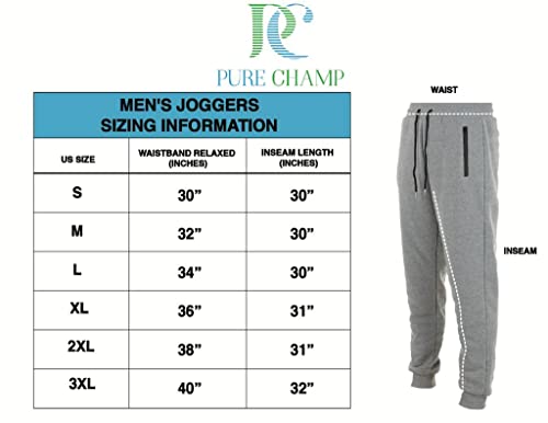 Champion Mens 3 Pack Fleece Jogger Sweatpants Set