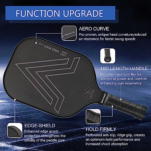 VIP Pickleball Paddle Set - Carbon Fiber Surface