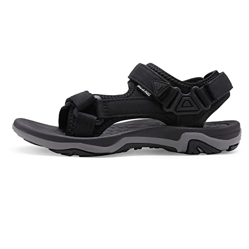 VIP Comfortable Black Outdoor Sandals - Size 9
