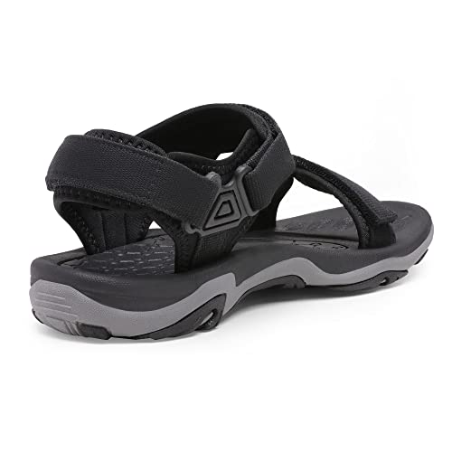 VIP Comfortable Black Outdoor Sandals - Size 9