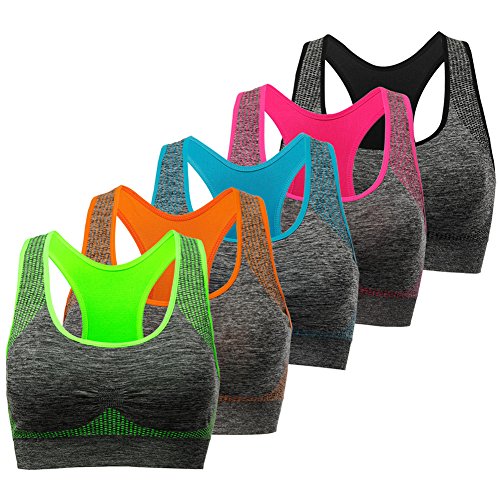 TOBWIZU Racerback Sports Bra: Size & Color Options