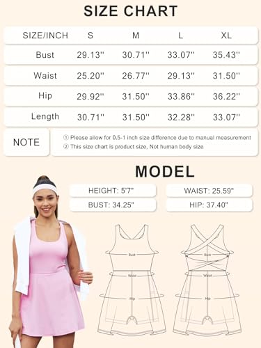 IFFEI Women's VIP Black Tennis Dress with Built in Bra