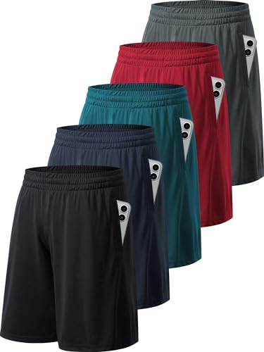 MLYENX Men's Athletic Workout Shorts with Pockets