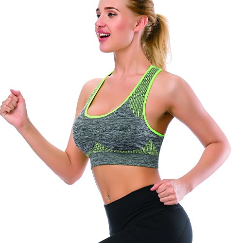 TOBWIZU Racerback Sports Bra: Size & Color Options