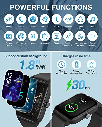 Bluetooth Smart Watch with Alexa for Android iOS