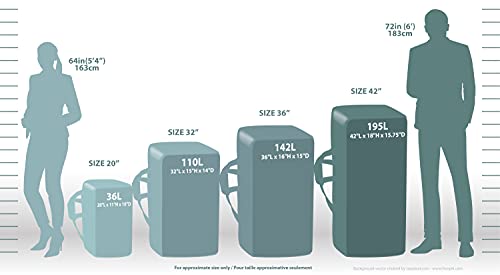 Jetstream Large 42 Inch Black Sports Gym Bag