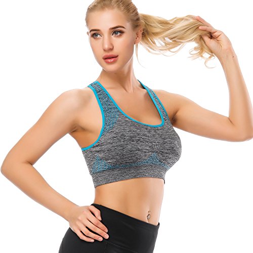 TOBWIZU Racerback Sports Bra: Size & Color Options