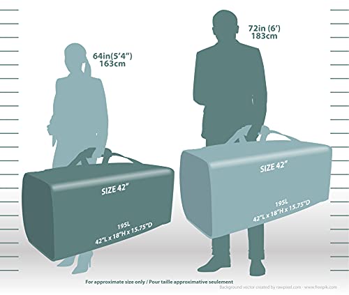 Jetstream Large 42 Inch Black Sports Gym Bag