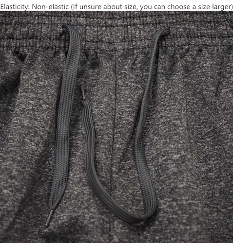 Men's Athletic Workout Gym Shorts with Zipper Pockets