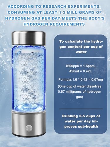Hydrogen Water Bottle, 420ml - Generate Hydrating WaterVIP